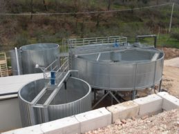 Dynamic Water Clarifier ø9000 with water and sludge tanks