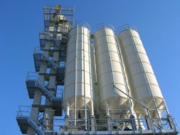 3 x Monolithic Vertical Cement Silos 50m³
