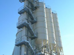 3 x Monolithic Vertical Cement Silos 50m³ + Tower