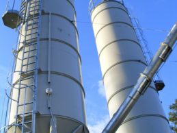 2 x Monolithic Vertical Cement Silos 45m³